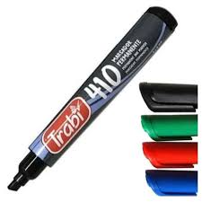 MARCADOR TRABI 410 AZUL PERMA P/BISE