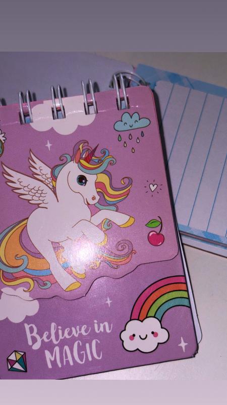LIBRETA COLOURS 26703 DOBLE UNICORNIO 60HJS RAYADAS 20HJS LISAS