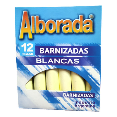 Tiza Alborada blanca x 12 un
