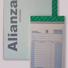 Talonario duplicado Alianza grande