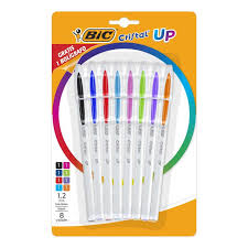 BOLIGRAFO BIC CRISTAL UP BLISTER x 7+1 U.