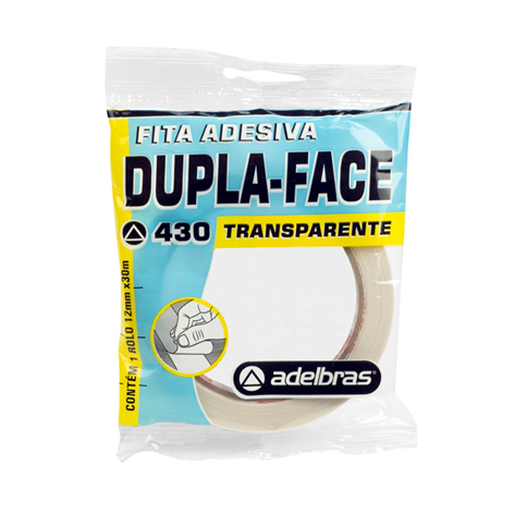 Cinta bifaz Adelbras 12mm x 30 mts paq