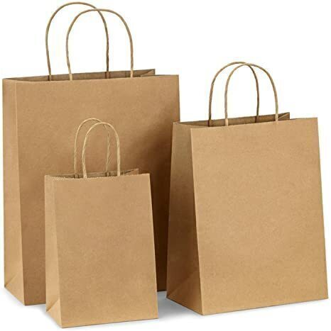 Bolsa Kraft natural  18x8x20