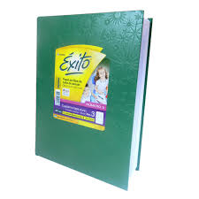 CUADERNO EXITO 19x24 E3 ARAÑA T/D. 100 H = VERDE