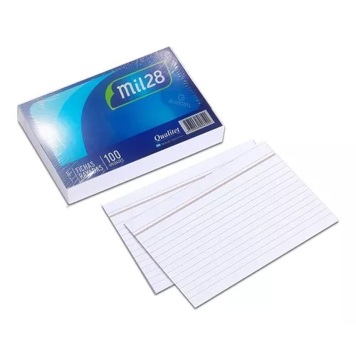 Fichas Mil28 rayadas N° 3 paq x 100