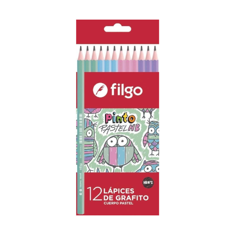 LAPIZ FILGO PINTO HB Nro 2  x 12 U. PASTEL