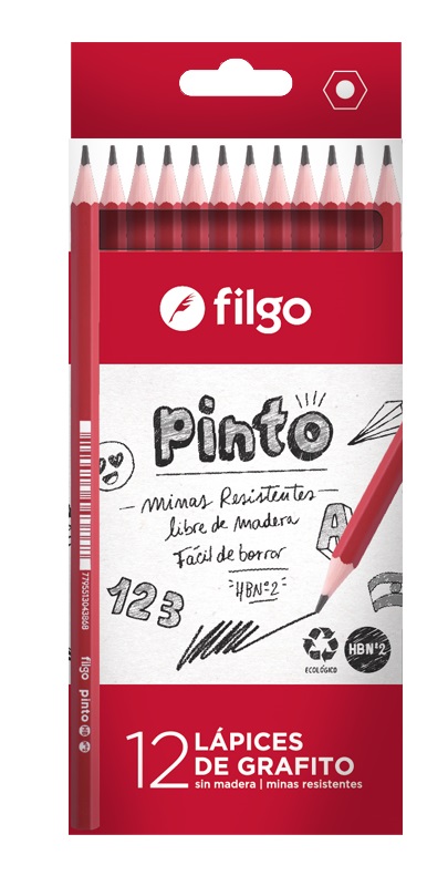 LAPIZ FILGO PINTO HB Nro 2  x 12 U.