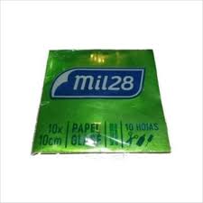 PAPEL GLACE METAL 15x15 SOBRE x10 UNID.