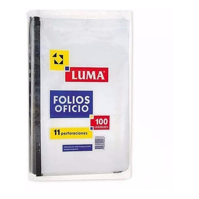 FOLIOS LUMA PESADO OFICIO x100 U.