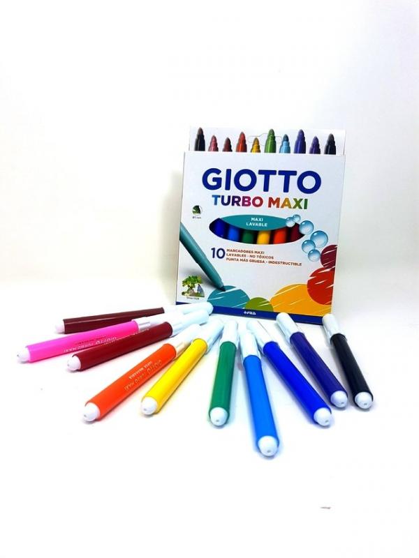 Marcadores Giotto Turbo Maxi x 10 colores