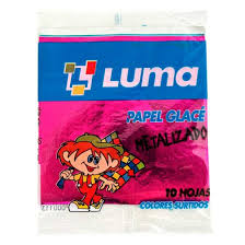PAPEL GLACE METAL 10x10 SOBRE x50 paq 10UNID.