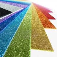 GOMA EVA SUPER GLITTER A4 x 5 U. AUTOADH.