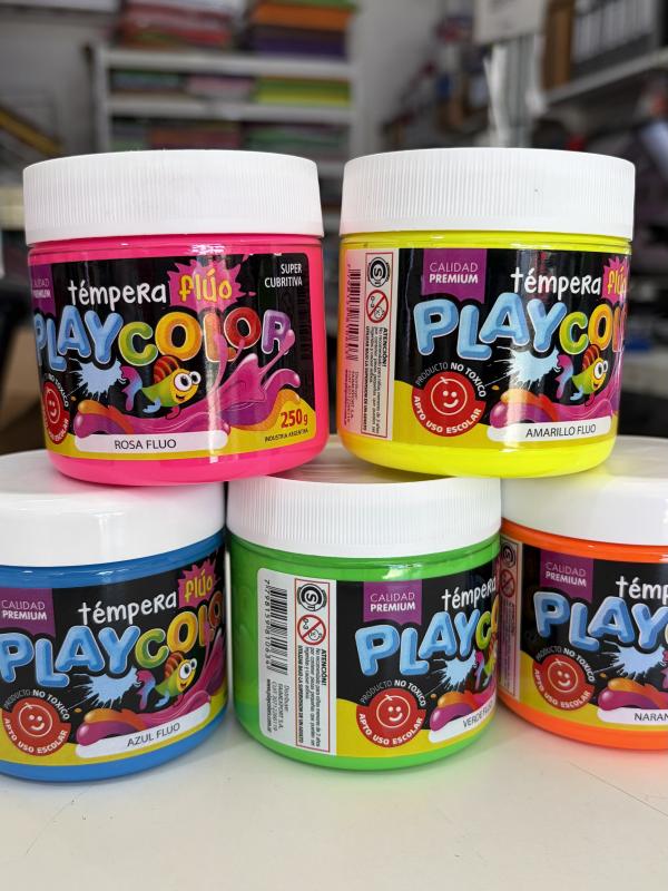 TEMPERA PLAYCOLOR POTE 250/300 GS FLUO VERDE