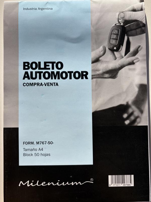 FORMULARIO M 767 (50) COMPRA VENTA COMUN AUTO. MILENIUM