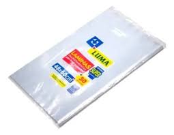 LAMINAS PLAST LUMA TRANSP 48x60 BOLSA x50 U.