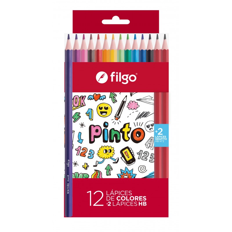 PINTURITAS FILGO PINTO x12 COL LARGOS