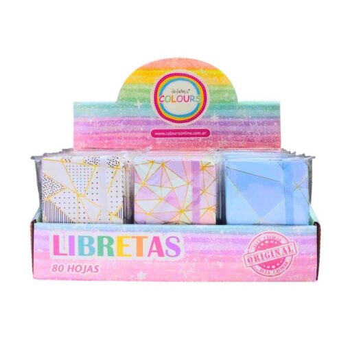 LIBRETA COLOURS 25843 PASTEL 80H A6