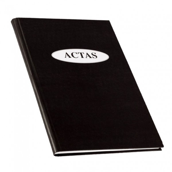 LIBRO RAB ACTAS CORONA 2M. TAPA NEGRA 2224/A