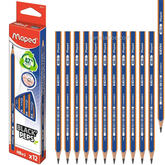LAPIZ MAPED GRAFITO BLACK PEPS  HB x12 U.