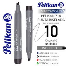 MARCADOR PELIKAN 710 SOLVENTE NEGRO P/BISEL