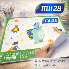 BLOCK 1028 Nro 5 BLANCO P/DIBUJO 20 H. L