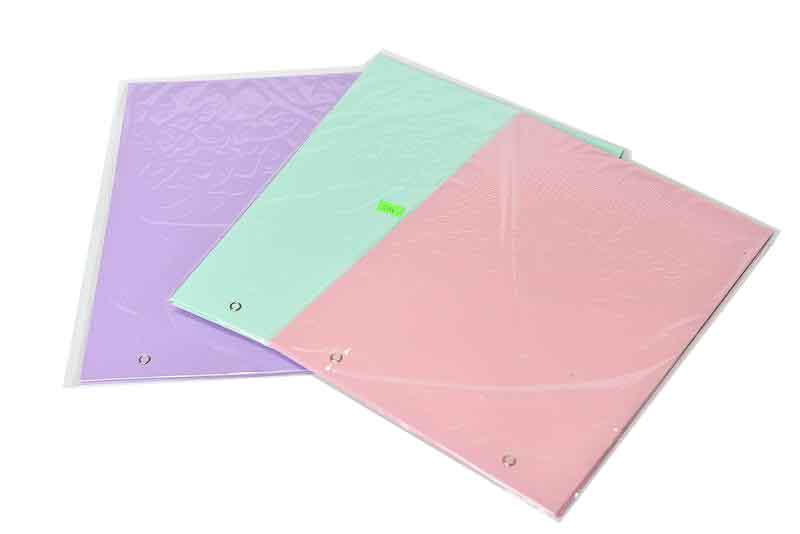 CARPETA LAMA Nº5 2 TAPAS PASTEL VDE/ROSA/LILA