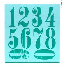 STENCIL EQARTE 15x15 CM Nro 916 NUMEROS GRANDES