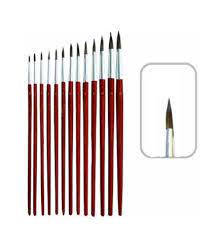 PINCEL OLAMI ESCOLAR Nº10 x 12 U. REDONDO PONY