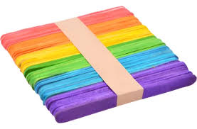 PALITOS PARA HELADOS COLOR  x 50 u