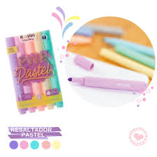 RESALTADOR MOOVING COLORING 3051105 x 5 U. PASTEL
