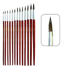 Pincel Van Orley redondo Nº 12 paq x 12 unid