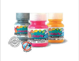 PINTURA DELARTE TELA  50 NEGRO  x 37 CC