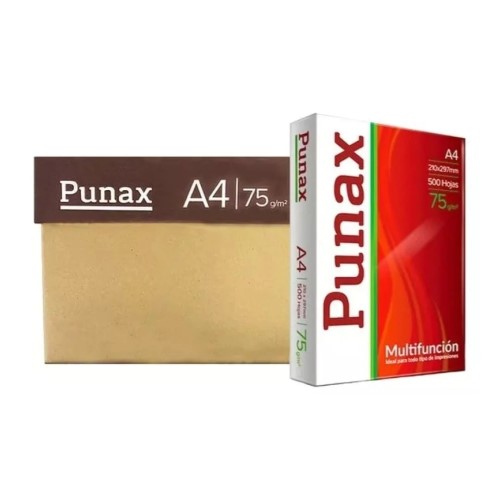 PAPEL RESMA PUNAX A4  75 GRS UNIDAD