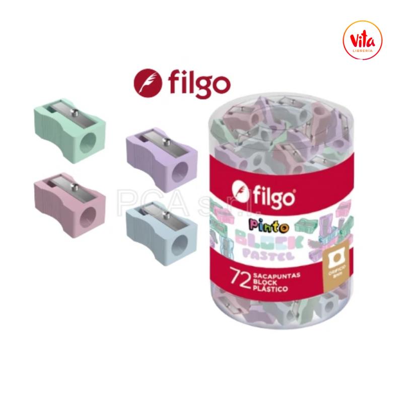 Sacapuntas plastico Filgo tubo x 72 un JJ30208