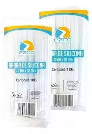 Barra Silicona p/pistola encol 30cm fina Ezco 1k 85