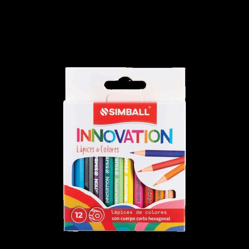 Lapices de colores Simball Innovation x12 cortos