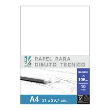 Papel Milenium Inkjet 2107 blanco 120g A4 x25hjs  Dibujo Tecnico