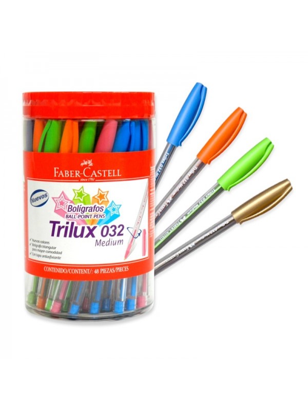 BOLIGRAFO FABER TRILUX 032 POTE x 48 U.