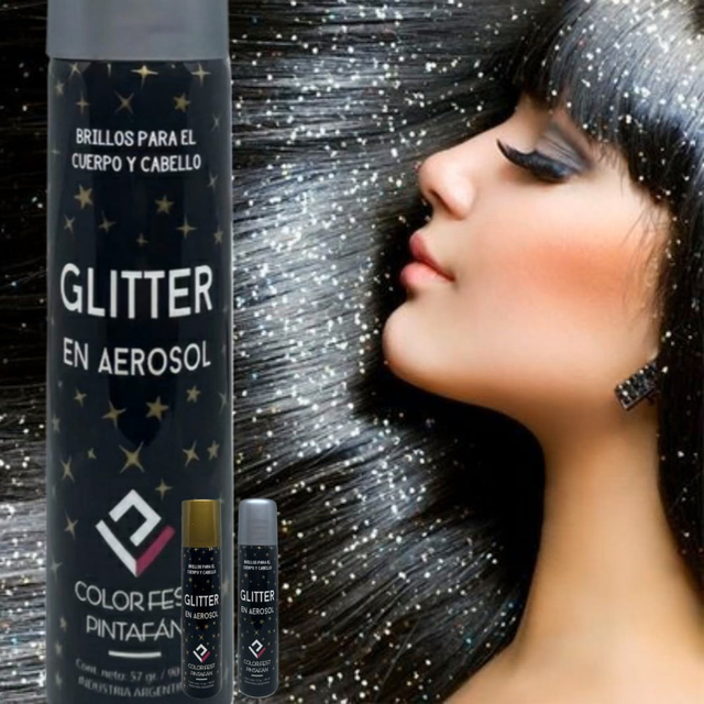 Glitter en Aerosol Color fest PintafAN