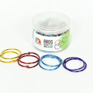 Aros p/carpeta Ezco Color 50mm Pote x 50 un