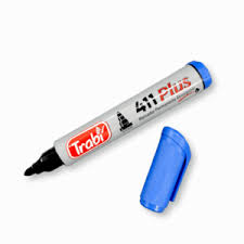 Imagen ilustrativa de MARCADOR TRABI 411 AZUL PERMA P/RED