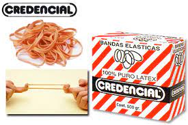 Bandas elasticas Credencial caja x 500 grs