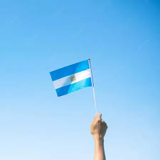 Banderitas Argentinas de mano x 10