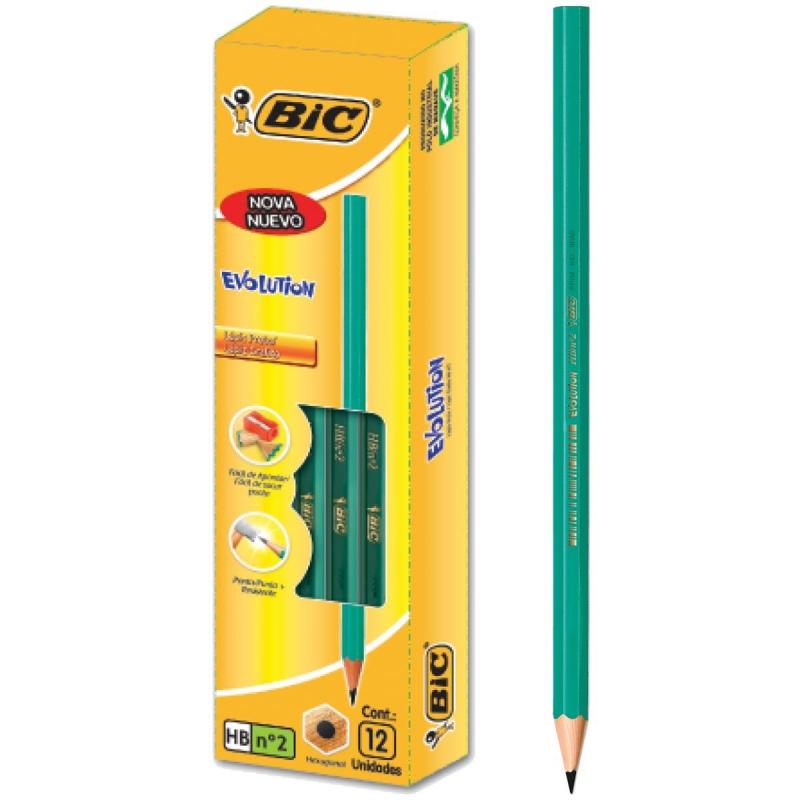 Imagen ilustrativa de LAPIZ BIC EVOLUTION HB x 12 UND.