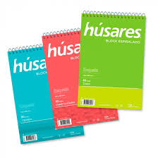 Imagen ilustrativa de BLOCK HUSARES 6403 ESP ESQUELA = X 80 HOJAS