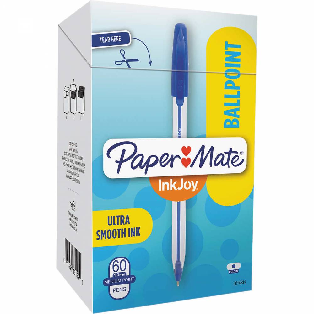 Boligrafo Paper Mate kilometrico azul caja x 60 un