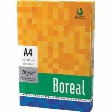 Resma A4 Boreal 75 gr  x 500 hjs