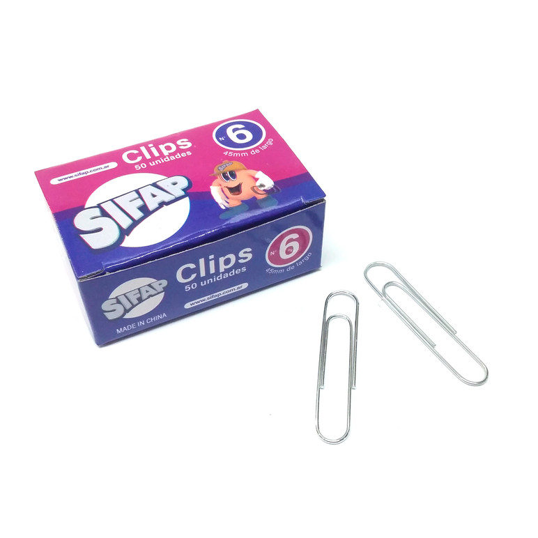 Clips Sifap metal N° 6 x 50 un