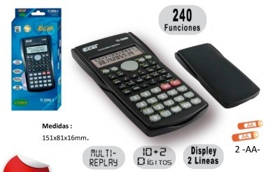 Imagen ilustrativa de Calculadora Ecal científica TC 82MS