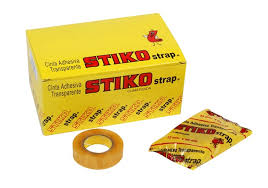 Imagen ilustrativa de CINTA ADHESIVA STIKO STRAP 18x25 MTS  TRANSP x8